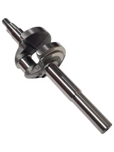 Fűnyíró főtengely, Strend Pro Garden QL51PD-196 benzinmotoros fűnyíróhoz, ezüstszürke, 6. számú pótalkatrész, gyári, edzett acél, CNC megmunkált, precíz kiegyensúlyozású