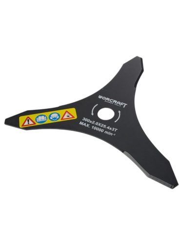 Bozótvágó kés, Worcraft GT65-430 bozótvágóhoz, fekete, 300mm, 55. számú pótalkatrész