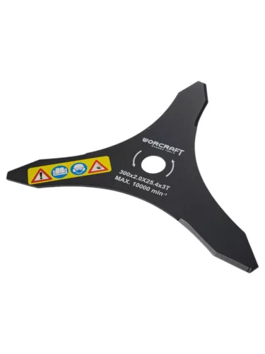 Bozótvágó kés, Worcraft GT65-430 bozótvágóhoz, fekete, 300mm, 55. számú pótalkatrész