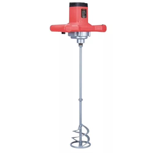 Elektromos habarcskeverő, Worcraft EM12-120, piros/fekete, 1200 W, menet: M14, maximum 120 mm keverőlapát, 180-650 fordulat/perc, 230 V/50 Hz