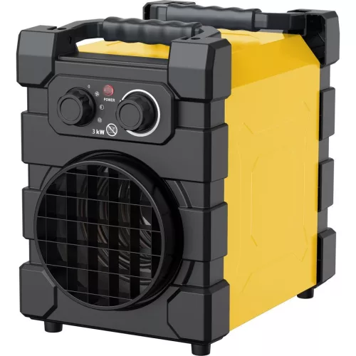 Elektromos hőlégfúvó, Strend Pro BGP3001-30, sárga/fekete, 3 kW, 230 V, légteljesítmény: 284 m3/óra, 2 fokozat (1500/3000 W)