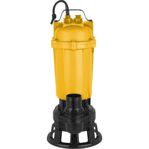 Elektromos búvárszivattyú, Strend Pro Garden WGDS15, sárga/fekete, 1500 W, 10 m kábel, maximális emelőmagasság: 16 m, 350 l/perc, szennyvízhez, késes