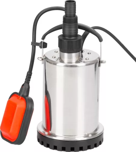 Elektromos búvárszivattyú, Strend Pro MQ 400 INOX, ezüst, 400 W, 10 m kábel, maximális emelőmagasság: 6,5 m, 117 l/perc, tiszta vízhez, úszókapcsolós