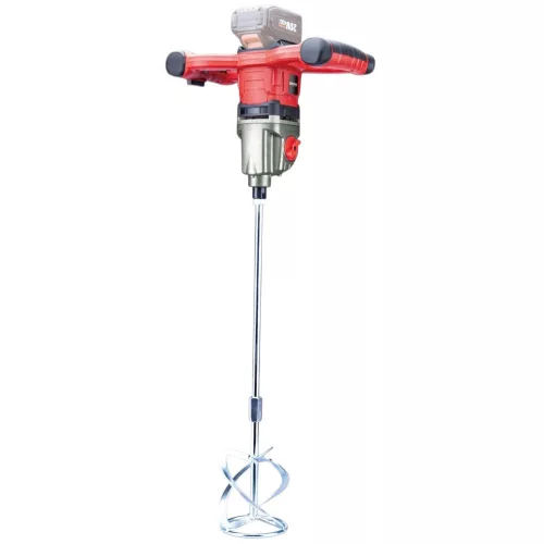 Akkumulátoros habarcskeverő, Worcraft CMX-S20LiB ShareSYS, piros/fekete, M14, maximum 120 mm keverőlapát, 250-650 fordulat/perc, 20 V Li-Ion, akkumulátor és töltő nélkül