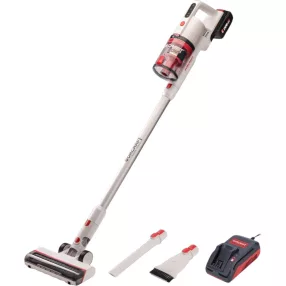   Akkumulátoros állóporszívó, Worcraft CPVC-S20LiBM ShareSYS, fehér, 15–20 kPa, tartály: 1200 ml, 20 V Li-Ion, 4,0 Ah, akkumulátorral és töltővel