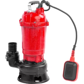   Elektromos búvárszivattyú, Strend Pro Garden QDX5, 900 W, 10 m kábel, maximális emelőmagasság: 14 m, 333 l/perc, IPX8, szennyvízhez, úszókapcsolós, késes