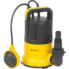   Elektromos búvárszivattyú, Strend Pro Garden ZSPQD550-E, sárga/fekete, 550 W, 10 m kábel, maximális emelőmagasság: 7,5 m, 108 l/perc, IPX8, tiszta vízhez, úszókapcsolós