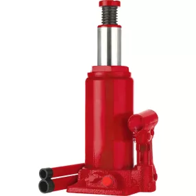   Hidraulikus emelő, Strend Pro, piros, 10000 kg teherbírás, 20–40,5 cm emelési magasság, öntöttvas ház, biztonsági szelep