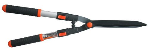 Sövényvágó olló, Strend Pro Garden KT3833A, fekete/narancssárga, alumínium nyél, acél penge, maximum 20 mm átmérő, teleszkópos