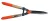 Sövényvágó olló, Strend Pro Garden KT3915B, narancssárga/fekete, 53 cm, fa nyél, hullámos acél penge, maximum 20 mm átmérő