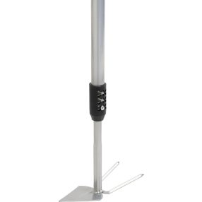   Kerti kapa és kultivátor, Strend Pro Garden Herrison 615F1, szürke, hegyes, 75-105 cm, acél fej, alumínium nyél, teleszkópos, 2 karom