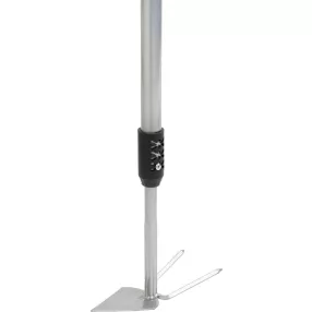   Kerti kapa és kultivátor, Strend Pro Garden Herrison 615F1, szürke, hegyes, 75-105 cm, acél fej, alumínium nyél, teleszkópos, 2 karom