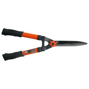   Sövényvágó olló, Strend Pro Garden KT3917B, narancssárga/fekete, 55 cm, alumínium nyél, hullámos acél penge