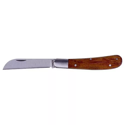 Metszőkés, Strend Pro Premium K03, kerek penge, fa markolat, könnyen nyitható