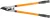 Ágvágó olló, Strend Pro Garden KT3826A Cut41, narancssárga, 70–100 cm, acél nyél, acél penge, teleszkópos, maximum 30 mm átmérő