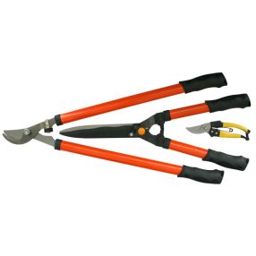   Kerti olló készlet, Strend Pro Garden SX B03, sövényhez, bokrokhoz és ágakhoz, 20 cm metszőolló, 68 cm ágvágó olló, 55 cm sövényvágó olló, 3 db