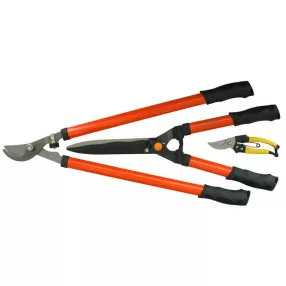   Kerti olló készlet, Strend Pro Garden SX B03, sövényhez, bokrokhoz és ágakhoz, 20 cm metszőolló, 68 cm ágvágó olló, 55 cm sövényvágó olló, 3 db