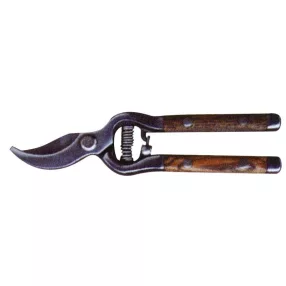   Metszőolló, Strend Pro Garden P4740, fekete, acél test, fa nyél, acél penge, maximum 20 mm átmérő