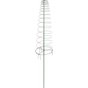   Növénytámasz, Strend Pro Garden GreenGarden Toma, zöld, 165 x 30 cm, spirál rúd, paradicsomhoz és kúszónövényekhez, 3 db klipsz