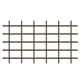   Futtatórács, Strend Pro Garden, MEK6, barna, 145 x 72,5 cm, szögletes, 4/4,7 mm, PVC bevonatú acél, beltéri és kültéri használatra