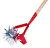 Kézi kultivátor, Strend Pro Premium Yardworks CU-904, piros, 120 cm, acél, lakkozott fa nyél, 4 tárcsás