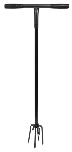 Kézi kultivátor, Strend Pro Garden Herrison C9303, fekete, acél, 97 x 39 cm, összecsukható, talajlazító, T markolat