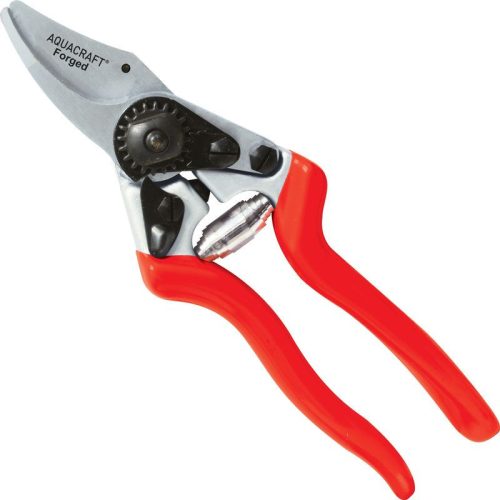 Metszőolló, Aquacraft 330520, piros, alumínium test, acél penge, maximum 25 mm átmérő, övtáskával