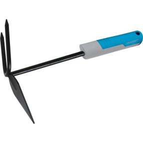   Kerti kapa és kultivátor, Aquacraft 380610 Classic, fekete, hegyes, acél fej, 2 karom