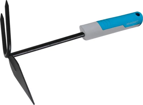 Kerti kapa és kultivátor, Aquacraft 380610 Classic, fekete, hegyes, acél fej, 2 karom