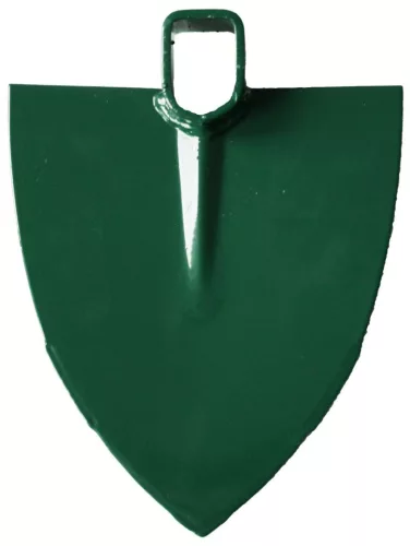 Kerti kapa, zöld, hegyes, 120 cm nyél, acél fej, fa nyél