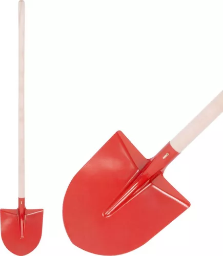 Lapátfej, Strend Pro Garden S510B frankfurti kivitel, piros, 27,5 x 24 cm, acél, íves, nyél nélkül
