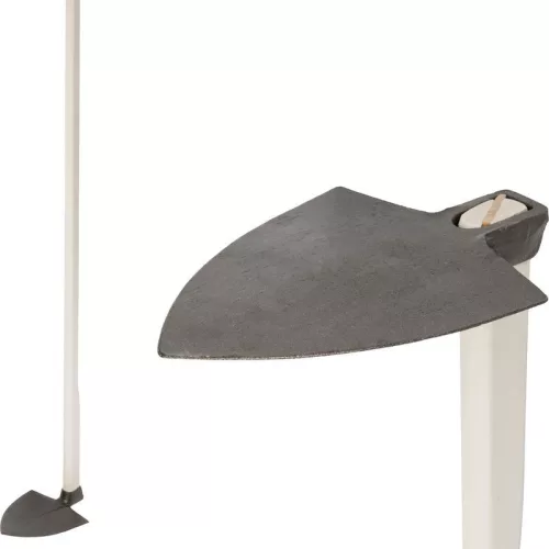 Kerti kapa, Strend Pro Garden, sötétszürke, hegyes, 120 cm nyél, 16 cm munkaszélesség, acél fej, fa nyél