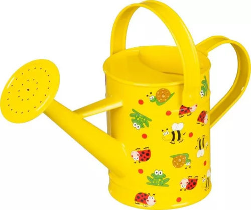 Kerti locsolókanna, Strend Pro Garden, sárga, 1 l, gyerek, állatos mintás, fém, öntözőrózsával