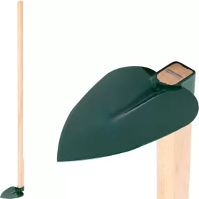   Kerti kapa, Fed, sötétzöld, hegyes, 120 cm nyél, 16,5 cm munkaszélesség, acél fej, fa nyél, szív alakú