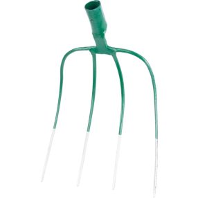   Villa, Strend Pro Garden Bavori, zöld, acél, 4 ágú, nyél nélkül