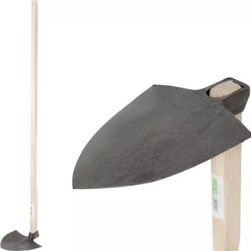 Kerti kapa, Strend Pro Garden Gardex, szürke, hegyes, 18 cm munkaszélesség, acél fej, fa nyél