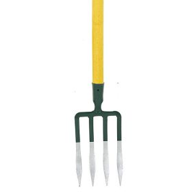   Villa, Strend Pro Garden GD-029O, acél fej, lakkozott fa nyél, 4 ágú, PH markolat