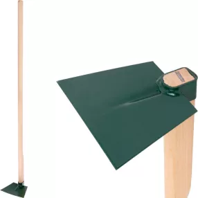   Kerti kapa, Fed, sötétzöld, egyenes, 120 cm nyél, 17,5 cm munkaszélesség, acél fej, fa nyél