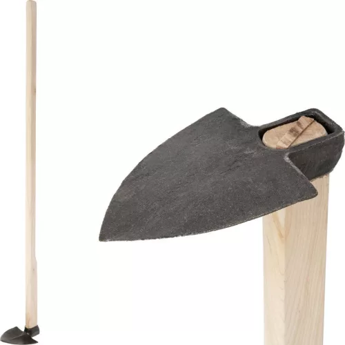 Kerti kapa, Strend Pro Garden, sötétszürke, hegyes, 120 cm nyél, 11 cm munkaszélesség, acél fej, fa nyél