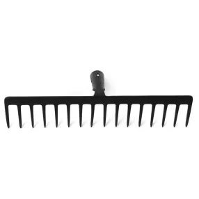   Kerti gereblyefej, Strend Pro Premium R-606, fekete, 14 fogú, acél, 40 cm munkaszélesség, nyél nélkül