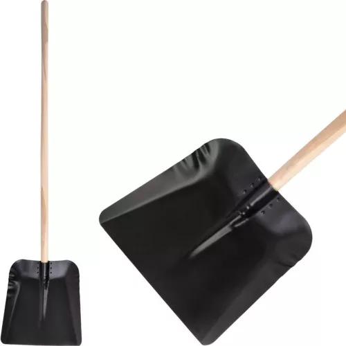 Lapát, Strend Pro Garden Kovo 72, fekete, 125 cm, 36 cm munkaszélesség, acél fej, fa nyél, egyenes