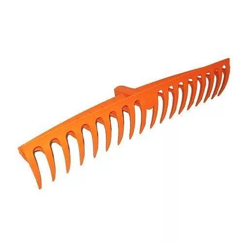 Kerti gereblyefej, Strend Pro Premium Multi-Click GAR, narancssárga, 18 fogú, nejlon, 58 cm munkaszélesség, nyél nélkül