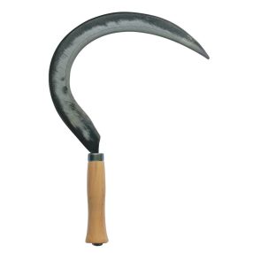   Sarló, Strend Pro Premium Temp, sötétszürke, kovácsolt acél penge, pengehossz: 35 cm, fa nyél