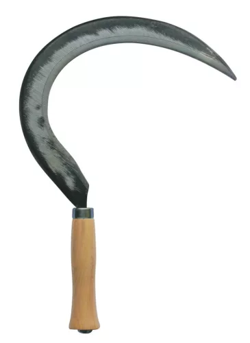 Sarló, Strend Pro Premium Temp, sötétszürke, kovácsolt acél penge, pengehossz: 35 cm, fa nyél
