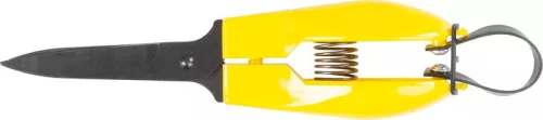 Kézműves olló, Rostex 2405, sárga/fekete, 160 mm, acél penge, éles vágóél, precíz vágás (TC211455)