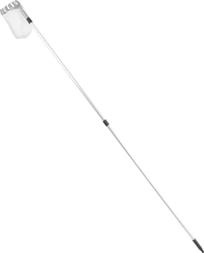Gyümölcsszedő, Strend Pro Garden GT7007, ezüst, teleszkópos nyél, 134-240 cm, alumínium nyél, vászonkosár