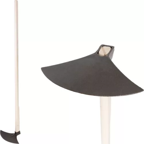 Kerti kapa, Strend Pro Garden Gardex Amba, sötétszürke, íves, acél fej, fa nyél