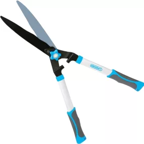   Sövényvágó olló, Aquacraft 371213, fehér/fekete, 71 cm, alumínium nyél, hullámos acél penge, teleszkópos