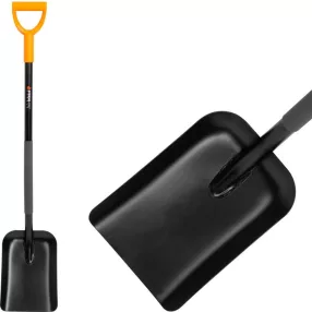   Lapát, Strend Pro Garden ErgoLine1200 MattPowder, fekete, 120 cm, 23 × 29 cm, acél fej, acél nyél, D markolat, egyenes