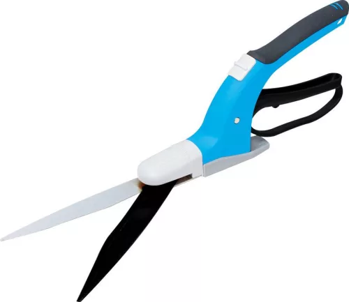 Szegélynyíró olló, Aquacraft 350160, kék, 40 cm, acél penge, 360°-ban forgatható